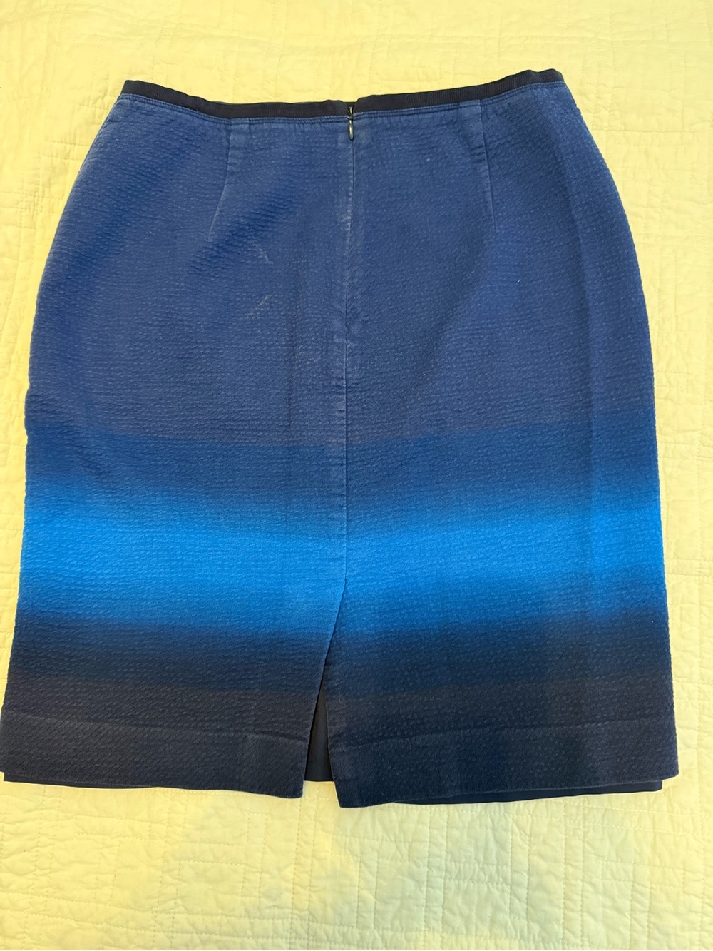 LOFT Blue Ombre Pencil Skirt - Women's Classic Style - Picture 2 of 6